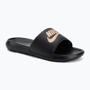 Női papucsok Nike Victori One Slide black/black/metallic red bronze (Victori One Slide CN9677-001) kép