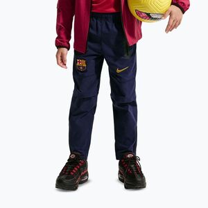 Gyerek futballnadrág Nike FC Barcelona Tech Woven blackened blue/black/mineral yellow (FC Barcelona Tech Woven IO3477-498) kép