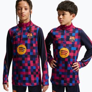 Gyerek futball pulóver Nike FC Barcelona Dri-Fit Strike Drill Top noble red/noble red/mineral yellow (FC Barcelona Dri-Fit Strike Drill Top II3900-621) kép