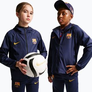Gyerek futball dzseki Nike FC Barcelona Academy Pro blackened blue/black/mineral yellow (FC Barcelona Academy Pro II1776-498) kép