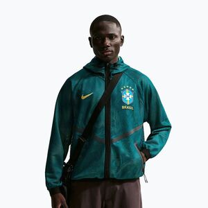Férfi futball dzseki Nike Brazil Soccer Anthem geode teal/light mint/midwest gold (Brazil Soccer Anthem IH1757-369) kép