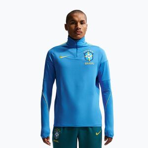 Férfi futball pulóver Nike Brazil Strike light photo blue/light menta/midwest gold (Brazil Strike IB4988-435) kép