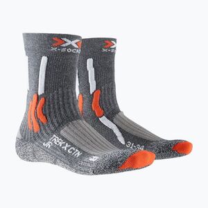 Zokni X-Socks Trek X CTN stone grey melange/ x-orange (Trek X CTN XS-TS15S19J) kép