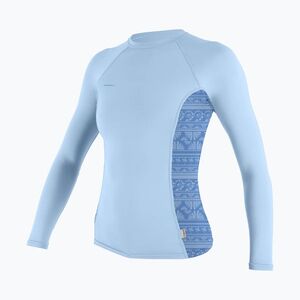 Hosszú ujjú úszófelső O'Neill Hyperfreak Skins Rash Guard chambray blue/surf abstract (Hyperfreak Skins Rash Guard 5695-IQ3) kép