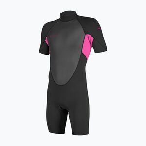 Gyerek úszóruha O'Neill Youth Reactor-2 2mm Back Zip SS Spring black/berry (Youth Reactor-2 2mm Back Zip SS Spring 5045B-C09) kép