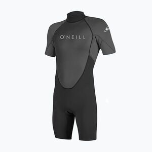 Férfi úszóruha O'Neill Reactor-2 2mm Back Zip SS Spring HJ5 black/graphite (Reactor-2 2mm Back Zip SS Spring 5041B-B82) kép