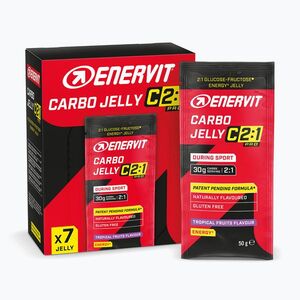 Szénhidrát zselé készlet Enervit Gel C2: 1 Cabo Jelly 7 pcs x 50 g tropical fruits (Gel C2: 1 Cabo Jelly 90534) kép