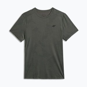 Férfi edzőpóló 4F Athletic FNK M1778 khaki allover (Athletic FNK M1778 4FWSS26TFTSM1778) kép