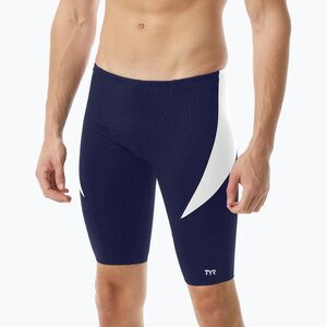 Férfi úszó jammer TYR Durafast Elite Curve Splice Hexa Jammer navy/white (Durafast Elite Curve Splice Hexa Jammer SHEXA7A_408) kép