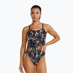 Női egyrészes fürdőruha TYR Durafast Elite Validus Crosscutfit orange/aqua/black (Durafast Elite Validus Crosscutfit P04090_957) kép