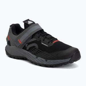 Férfi kerékpáros cipő MTB adidas FIVE TEN Trailcross Clip In core black/grey three/red (Trailcross Clip In HP9926) kép