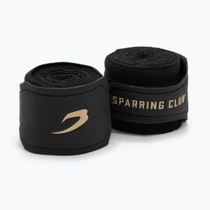 Boxkesztyű kötések BOXRAW Sparring Club Hand Wraps 450 cm black (Sparring Club Hand Wraps BXRW-SCHW-4.5-B) kép