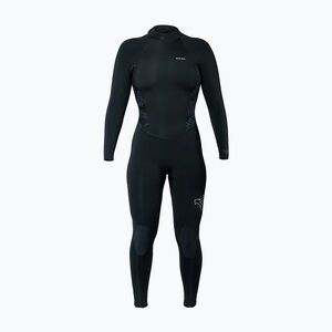 Női úszóruha Xcel Axis Back Zip 3/2 mm Full black/palm/monstera print (Axis Back Zip 3/2mm Full WE32AXG5-BPM) kép