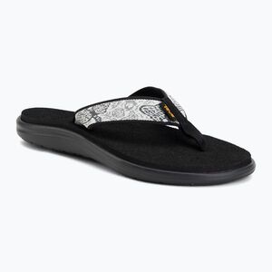 Női papucsok Teva Voya enchanted forest black/white (Voya 1019040-EFR-5) kép