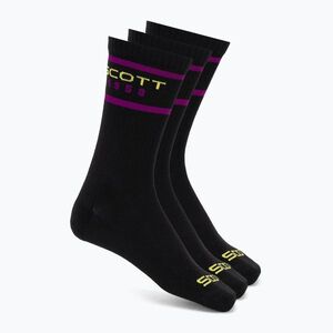 Zokni SCOTT Retro Casual Crew 3 pairs black (Retro Casual Crew 420111) kép