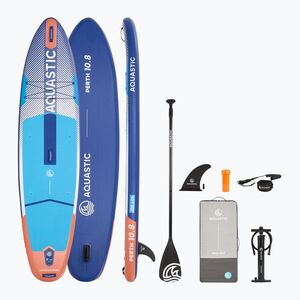 Szett deszka SUP felfújható AQUASTIC Perth 10'8" allround kék (Perth 10'8" allround AQS-B5I198-BL) kép