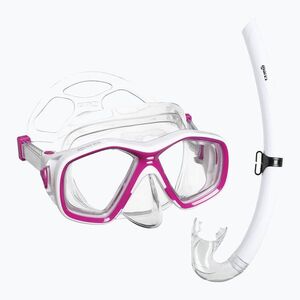 Gyermek snorkel szett Mares Tapu Jr pink/white/clear (Tapu Jr 411818) kép