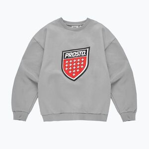 Férfi pulóver PROSTO Big Shield Crewneck gray (Big Shield Crewneck KL261MSWE1032) kép