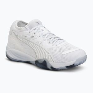 Kézilabda cipő PUMA Eliminate NITRO SQD 4 puma white/baltic sea blue/fresh water (Eliminate NITRO SQD 4 108438 02) kép