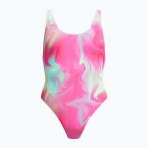 Női egyrészes fürdőruha Speedo Flu3nte Printed Convertible coral sands (Flu3nte Printed Convertible 8-00480618343) kép