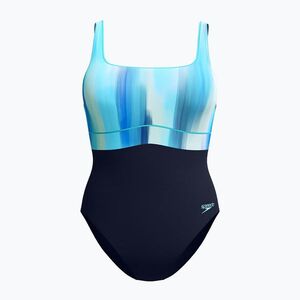 Női egyrészes fürdőruha Speedo Shaping Contour Eclipse Printed true navy/berry (Shaping Contour Eclipse Printed 8-00306815420) kép