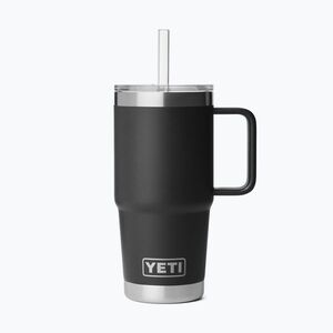 Termoszbögre YETI Rambler Straw 739 ml black (Rambler Straw 70000002292) kép