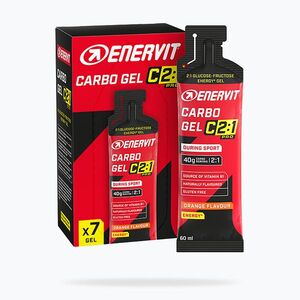 Energiazselé csomag Enervit Carbo Gel C2: 1Pro 7 pcs x 60 ml orange (Carbo Gel C2: 1Pro 96638) kép