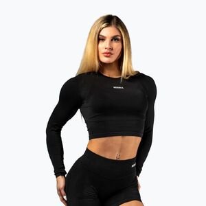 Női edző hosszú ujjú póló NEBBIA Power black (Power 8920110) kép