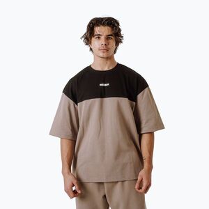Férfi edző póló NEBBIA Power Oversize light brown ash (Power Oversize 8984530) kép