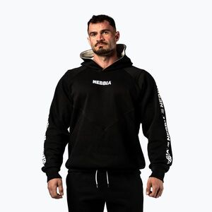 Férfi pulóver NEBBIA Hero Hoodie black (Hero Hoodie 3000130) kép