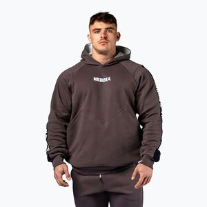 Férfi pulóver NEBBIA Hero Hoodie brown (Hero Hoodie 3002830) kép