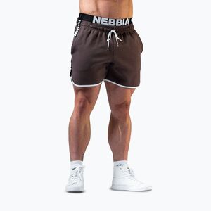 Férfi edző rövidnadrág NEBBIA Hero brown (Hero 2952830) kép