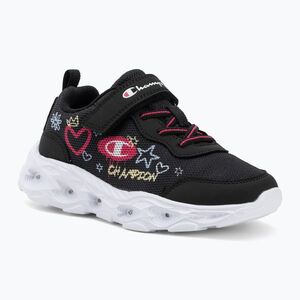 Gyermekcipő Champion Funfair Print G PS Low Cut new black/fluorescent pink/imperial light blue (Funfair Print G PS Low Cut S33233) kép