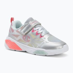 Gyermekcipő Champion Wave Tri G PS Low Cut silver/blue burgundy/imperial light blue (Wave Tri G PS Low Cut S33209) kép