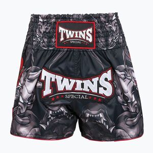 Edző rövidnadrágok Twins Special Muay Thai Twins Kabuki black/white/red (Muay Thai Twins Kabuki TBS-KABUKI) kép
