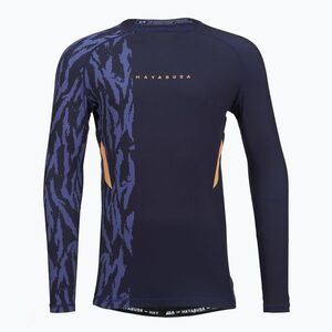 Férfi hosszú ujjú rashguard Hayabusa Apex Rash Guard navy/orange (Apex Rash Guard ARG-LS-NO) kép