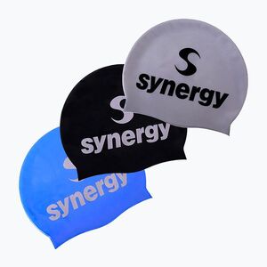 Úszó sapka Synergy Silicone Swim Cap 3-Pack black/blue/silver (Silicone Swim Cap 3-Pack SYN-SWMCP-00AH-0-00-BBS-COM-00) kép