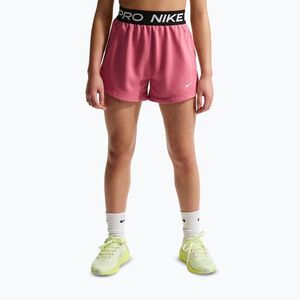 Nike Pro Fleece gyerek rövidnadrág Dri-Fit peony/peony/black/white (Pro Fleece Dri-Fit HQ9313-641) kép