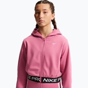 Gyerekpulóver Nike Pro Fleece Dri-Fit Full-Zip peony/peony/black/white (Pro Fleece Dri-Fit Full-Zip HQ9312-641) kép