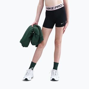Nike Pro gyerek rövidnadrág fekete/med soft pink/fehér (Pro DA1033-018) kép