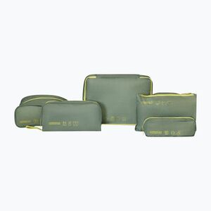 Szerokie etui na akcesoria American Tourister Packing 5 pcs. olive/lime (Packing 159210-A920) kép