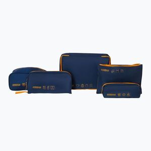 Szerokie etui na akcesoria American Tourister Packing 5 pcs. navy/orange (Packing 159210-6032) kép