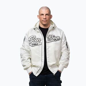 Férfi kabát Pitbull Aero Flight Hooded off white (Aero Flight Hooded 526030000202) kép
