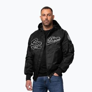 Férfi kabát Pitbull Aero Flight Hooded black (Aero Flight Hooded 526030900002) kép