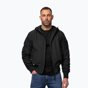 Férfi kabát Pitbull Hooper Hooded black (Hooper Hooded 526035900001) kép