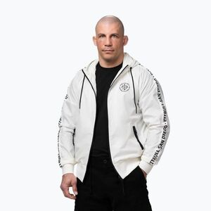 Férfi kabát Pitbull Athletic Tape Nylon Hooded off white (Athletic Tape Nylon Hooded 526024000202) kép