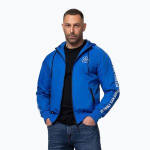 Férfi kabát Pitbull Athletic Tape Nylon Hooded electric blue (Athletic Tape Nylon Hooded 526024570001) kép