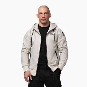 Férfi kabát Pitbull Athletic Logo Nylon Hooded light sand (Athletic Logo Nylon Hooded 526023240002) kép