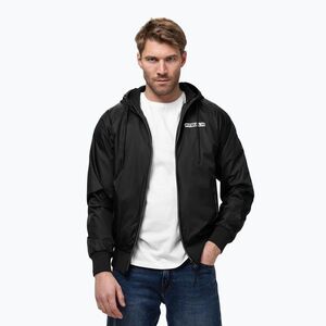 Férfi kabát Pitbull Athletic Logo Nylon Hooded black (Athletic Logo Nylon Hooded 526023900001) kép
