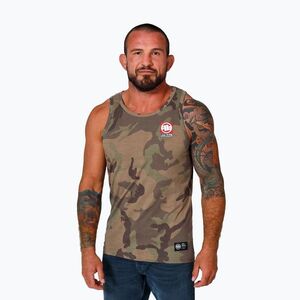 Férfi póló Pitbull Small Hilltop Tank Top woodland camo (Small Hilltop Tank Top 224034368901) kép